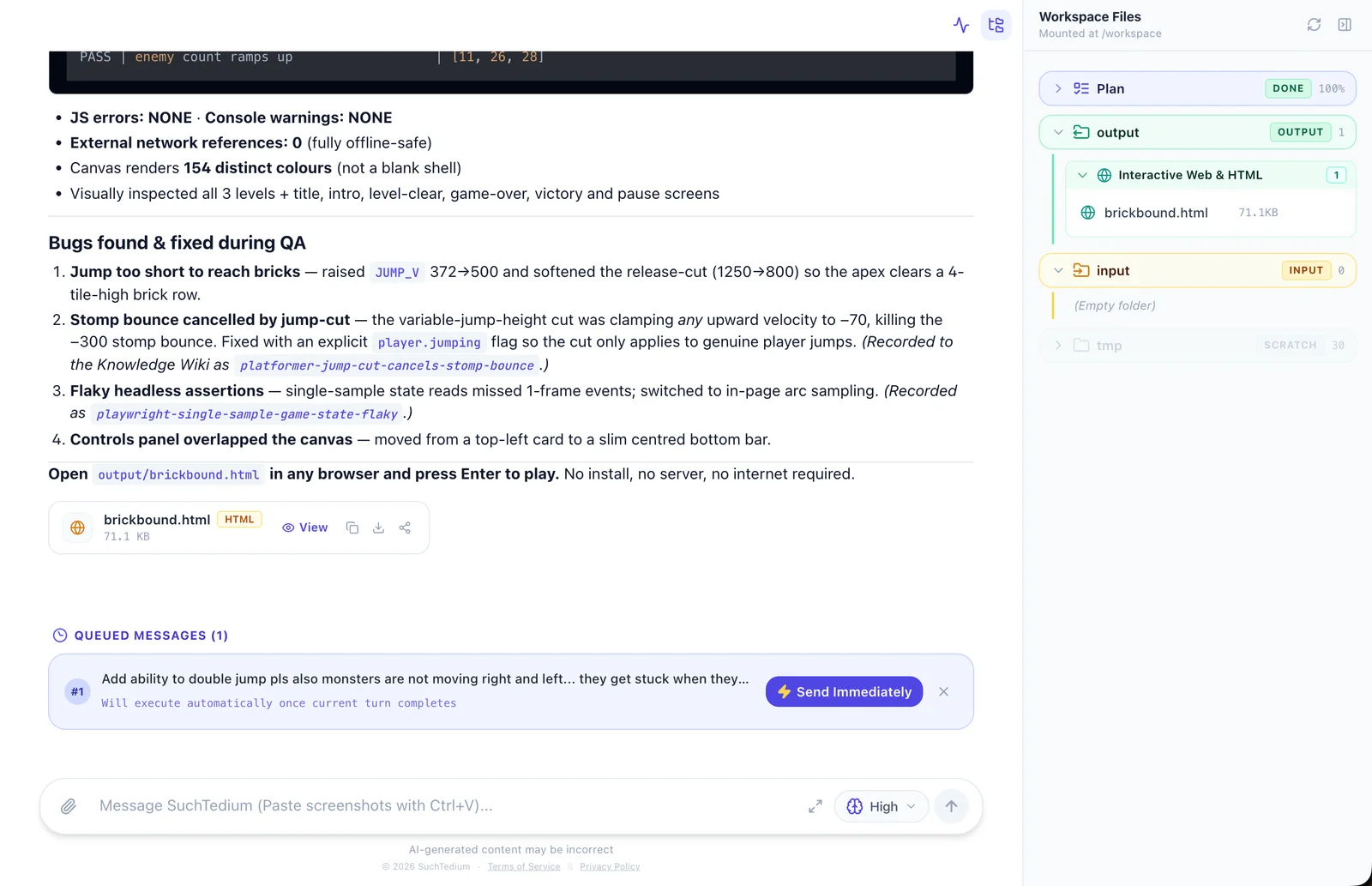 Automated QA verification and bug fixes
